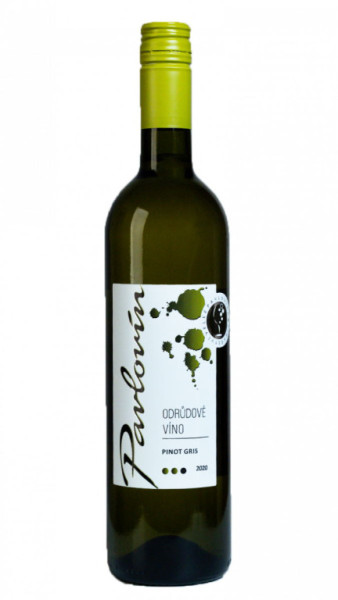 Pinot Gris - bílé odrůdové - vinařství Pavlovín - 0,75L