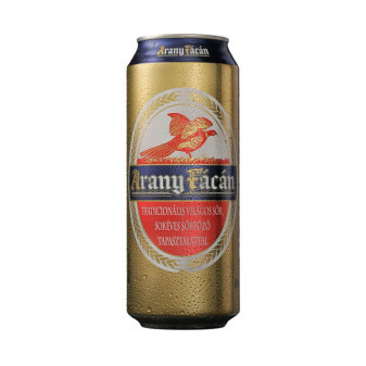 Arany Fácán 4%- plech - 0.5L maďarské pivo