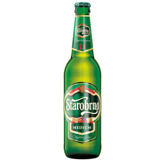 Starobrno Medium 11% - světlý ležák - pivovar Starobrno - 0.5L