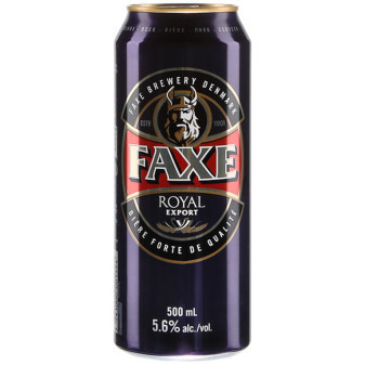 FAXE royal - světlý ležák 5.6% - plech - 0.5L