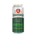 Kamenica pivo 4.4% -plech- bulharské pivo - 0.5L