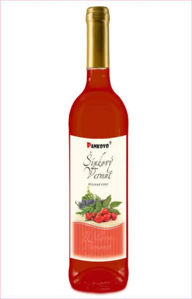 Pankovo vermut šípek - bylinné víno - 15% - 0.75L