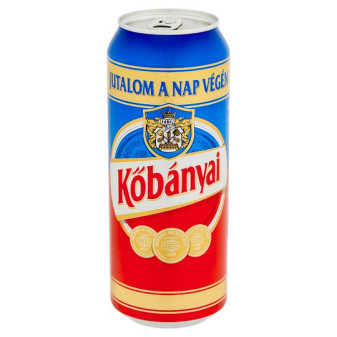 Kobanyai Sor 4.3%- světlé pivo - Maďarské pivo - plech - 0.5L