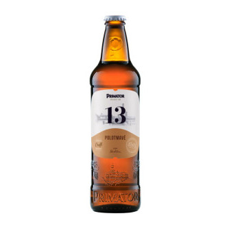 Primátor Polotmavý 13° - speciální polotmavé pivo 5.5% - pivovar Náchod - 0.5L