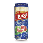 Litovel Pomelo - nealkoholický míchaný nápoj s příchutí červeného pomela 0,5%  - pivovar Litovel - Plech - 0.5L