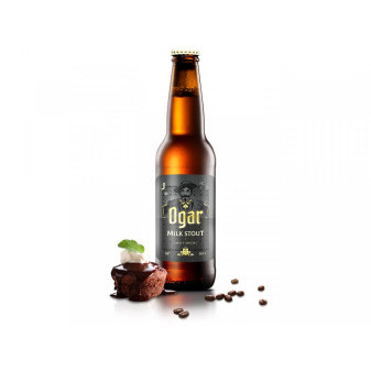 Ogar Milk Stout 14° - nefiltrované pivo- Kunčický pivovar - 0.75L