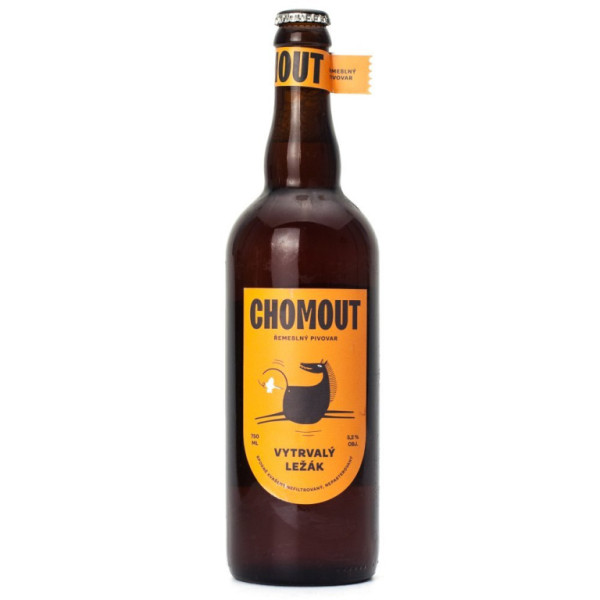 Ležák Chomout- spodně kvašený světlý ležák 5.2% - pivovar Chomout - PET - 0.5L