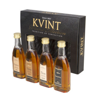 Brandy Kvint - speciální kolekce 6*-10* - Moldávie 40% - 4x0.05L