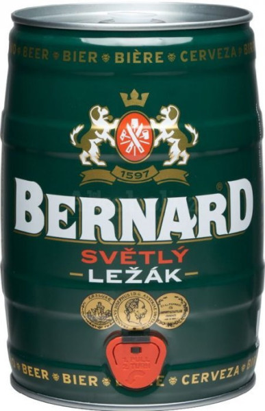 Bernard 11% soudek - světlý ležák - pivovar Bernard - 5L